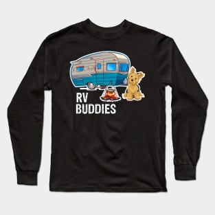 Yorkie Dog Rv Buddies Pet Lovers Funny Camping Camper Long Sleeve T-Shirt